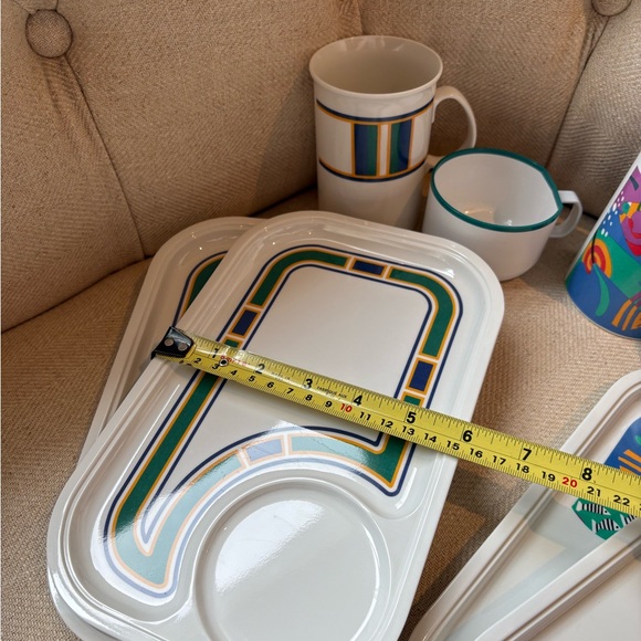 Vintage Colorful Mug and Tray Set - Picture 4 of 10
